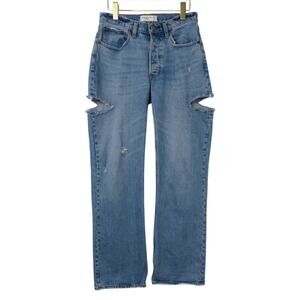 Abercrombie & Fitch The 90's Baggy Low Rise Jeans Straight Leg Size 2